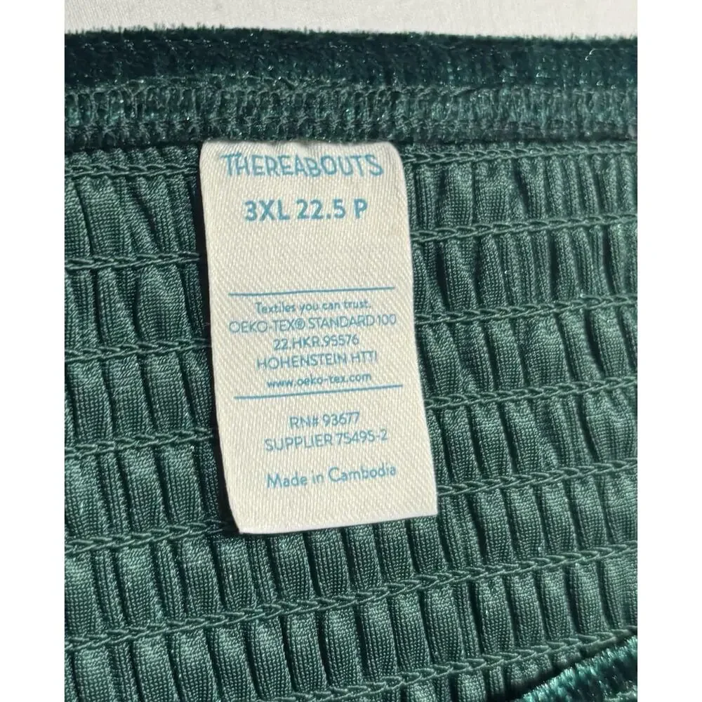Thereabouts Girls 3XL Emerald Green Velvet Smocked Dress NWT Holiday